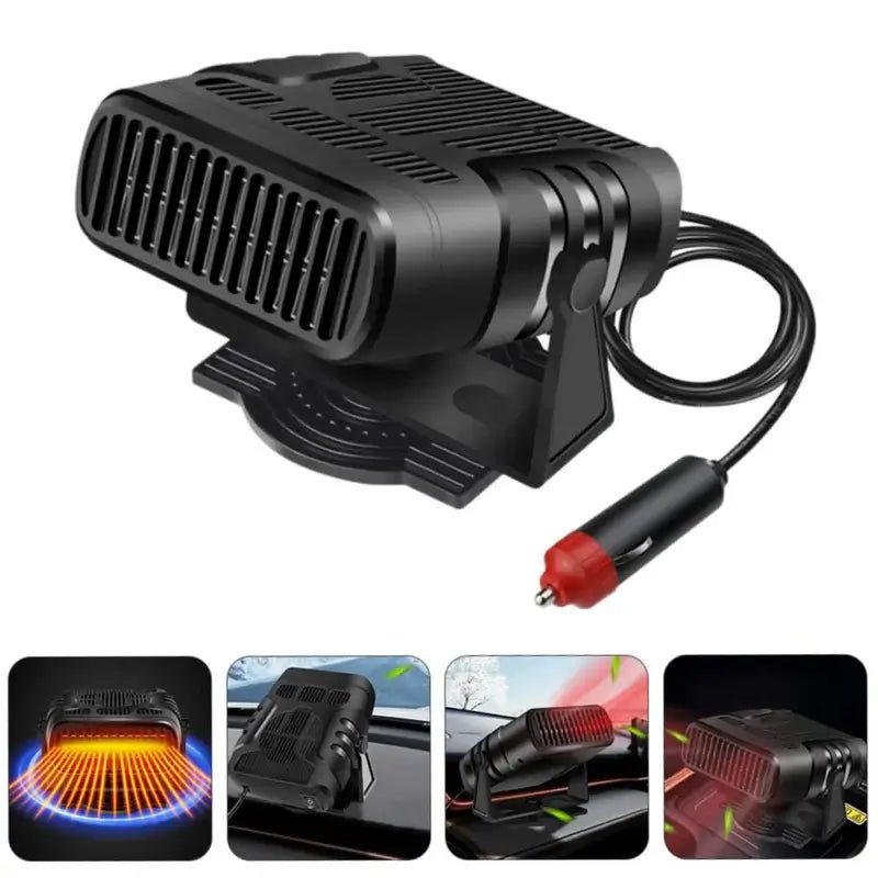 Portable 12V Car Heater and Cooler with 360° Rotation for All-Season Comfort – Compact In-Car Heater 2