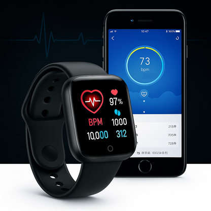 Smart Fitness Watch with Health Tracking, Bluetooth Connectivity and Multi-Sport Modes – Unisex Design Fitness Tracker Watch 1