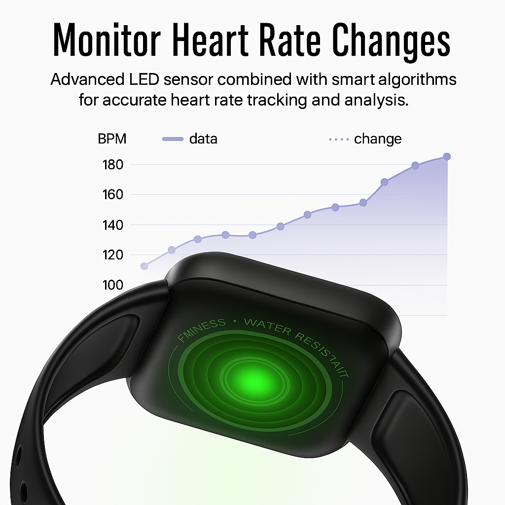 Smart Fitness Watch with Health Tracking, Bluetooth Connectivity and Multi-Sport Modes – Unisex Design Fitness Tracker Watch 2