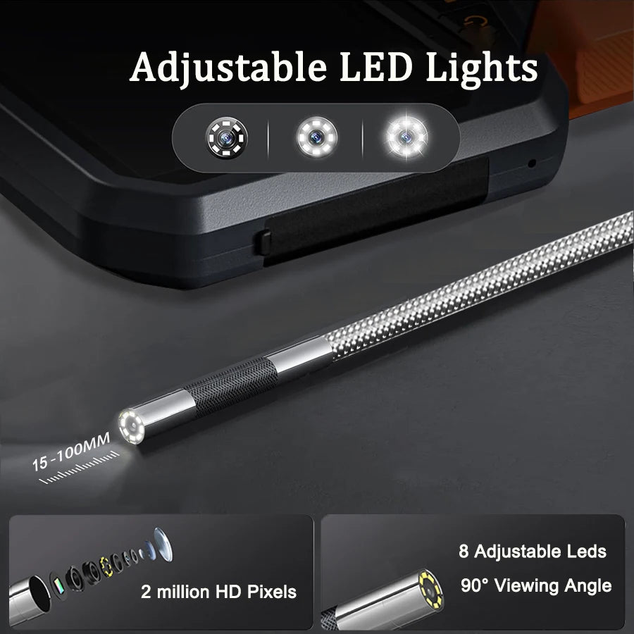 TESLONG TD450S 5.5MM Articulating Borescope - 1080P 4.5 Inch IPS Screen with 360° Steering Endoscope Camera 4