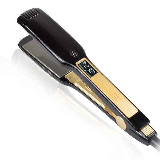Titanium Hair Straightener and Curling Tool with Digital Display – Adjustable Temperature Control for All Hair Types 0