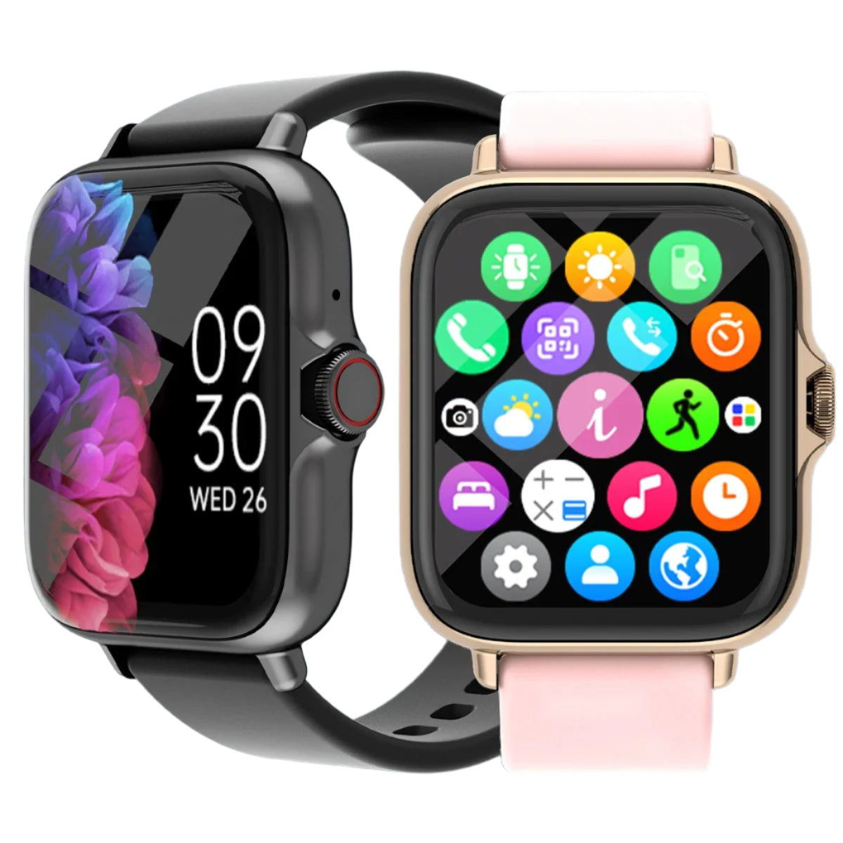 Waterproof Smart Watch with 1.83 Touchscreen, Fitness Tracker, Heart Rate Monitor, IP67 Rating, Compatible with iOS and Android 1