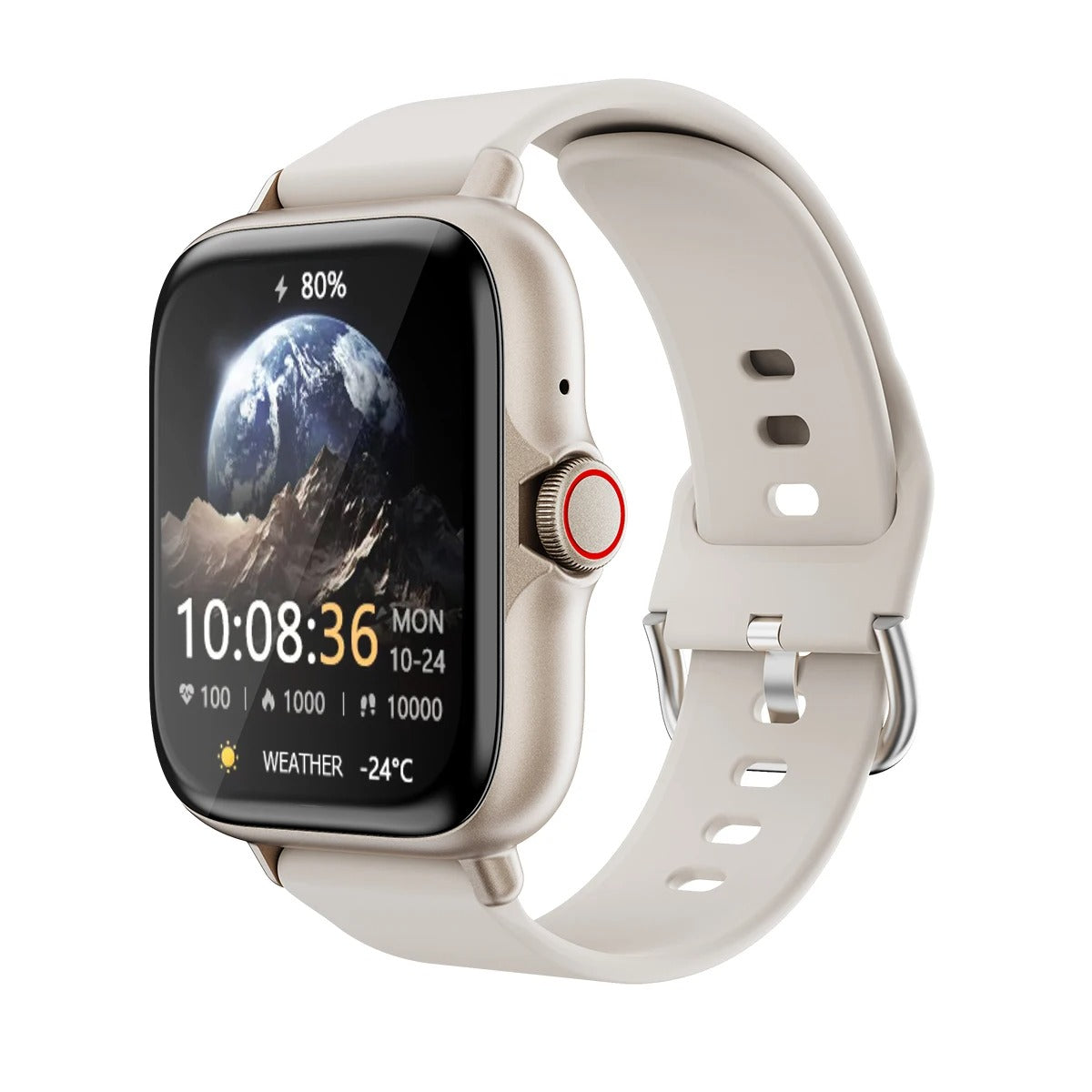 Waterproof Smart Watch with 1.83 Touchscreen, Fitness Tracker, Heart Rate Monitor, IP67 Rating, Compatible with iOS and Android 8