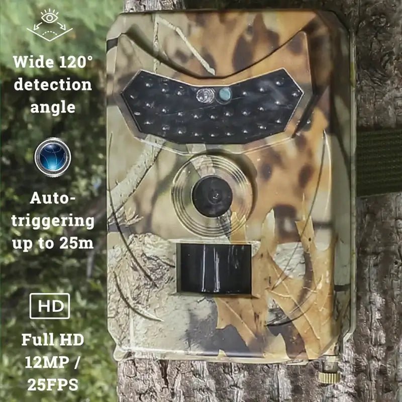 Wildlife Camera with Infrared Night Vision, Full HD, 120° Wide-Angle, IP65 Weatherproof – Best Trail Camera for Garden Monitoring 3