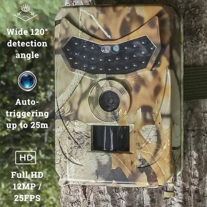 Wildlife Camera with Infrared Night Vision, Full HD, 120° Wide-Angle, IP65 Weatherproof – Best Trail Camera for Garden Monitoring 3