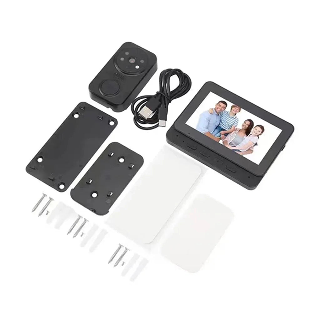 Wireless Video Doorbell Camera with 4.3-Inch Screen, Night Vision, Motion Detection – Smart Home Security Solution 4